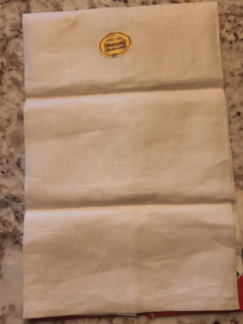 New Vintage Linen Scottish Lass Tea Towel